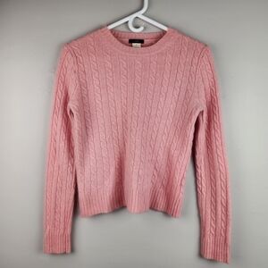 Vintage 90s Salmon Pink J.CREW Cashmere Blend Sweater Size Medium
